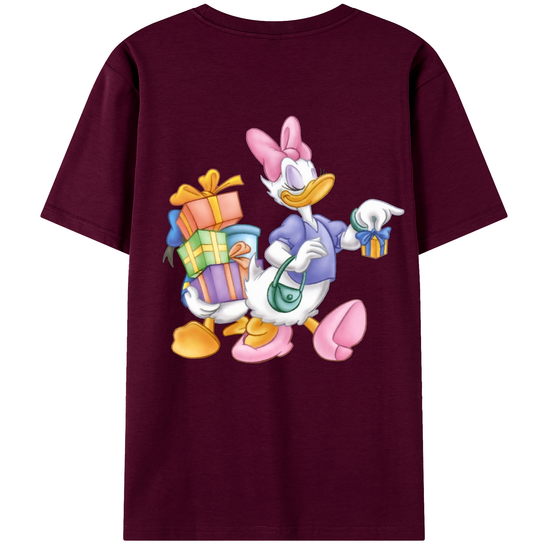 （画像用） ミッキーマウス Mickey Mouse レディース半袖Tシャツ(バックプリント)